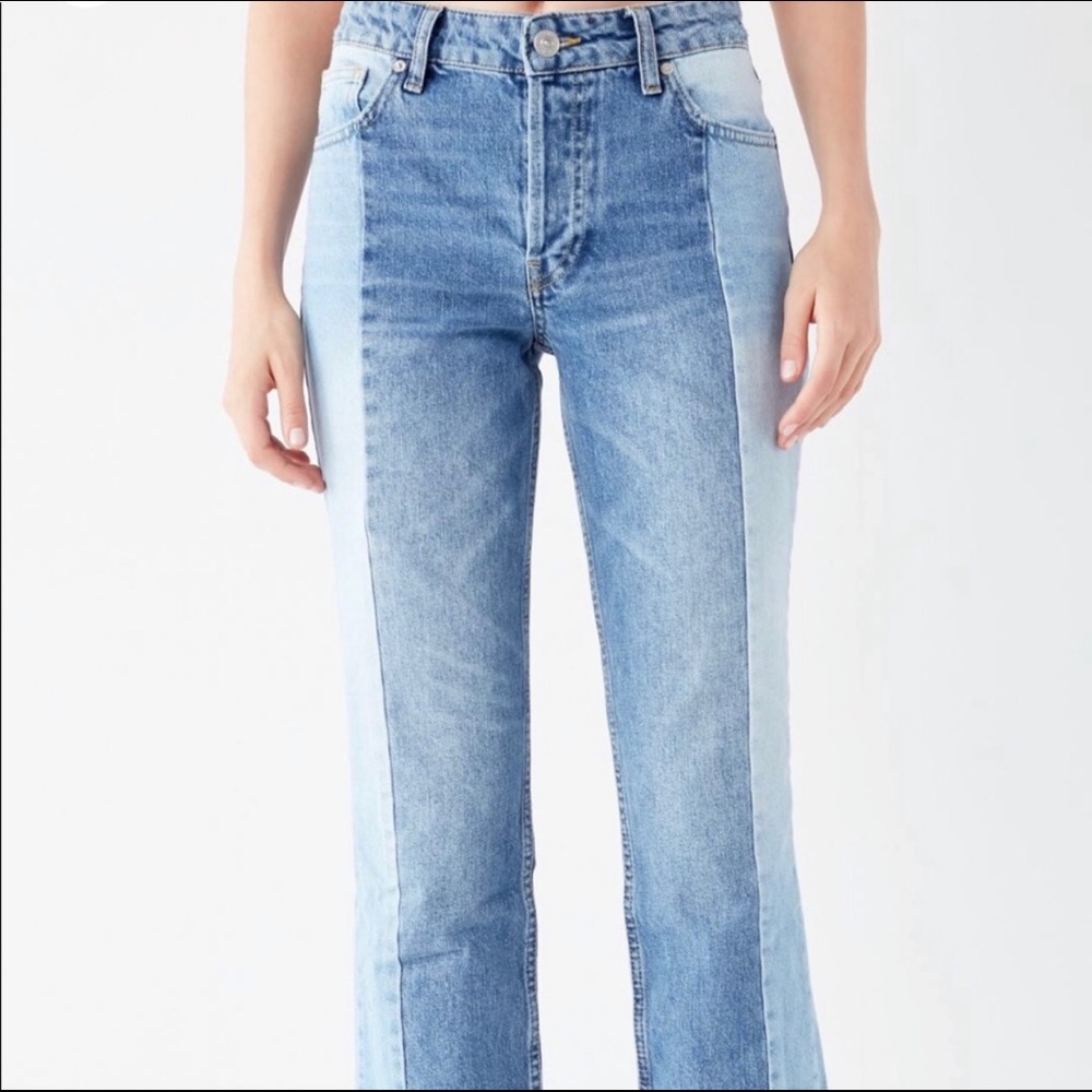 BDG high-rise 2 tone jeans